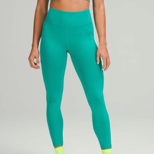 NWT lululemon Invigorate HR Tight Maldives Green Sz 4
